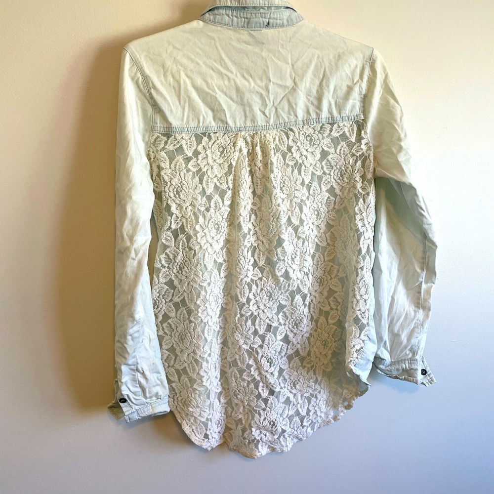 Rue21 lace back button up.